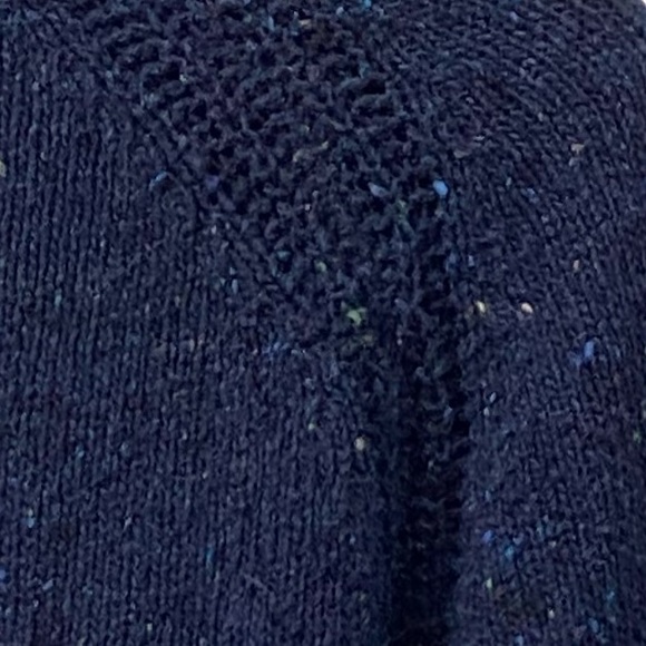 J. Crew Quarter Zip Wool Blend Pullover Sweater Navy Blue  size M - Picture 10 of 10